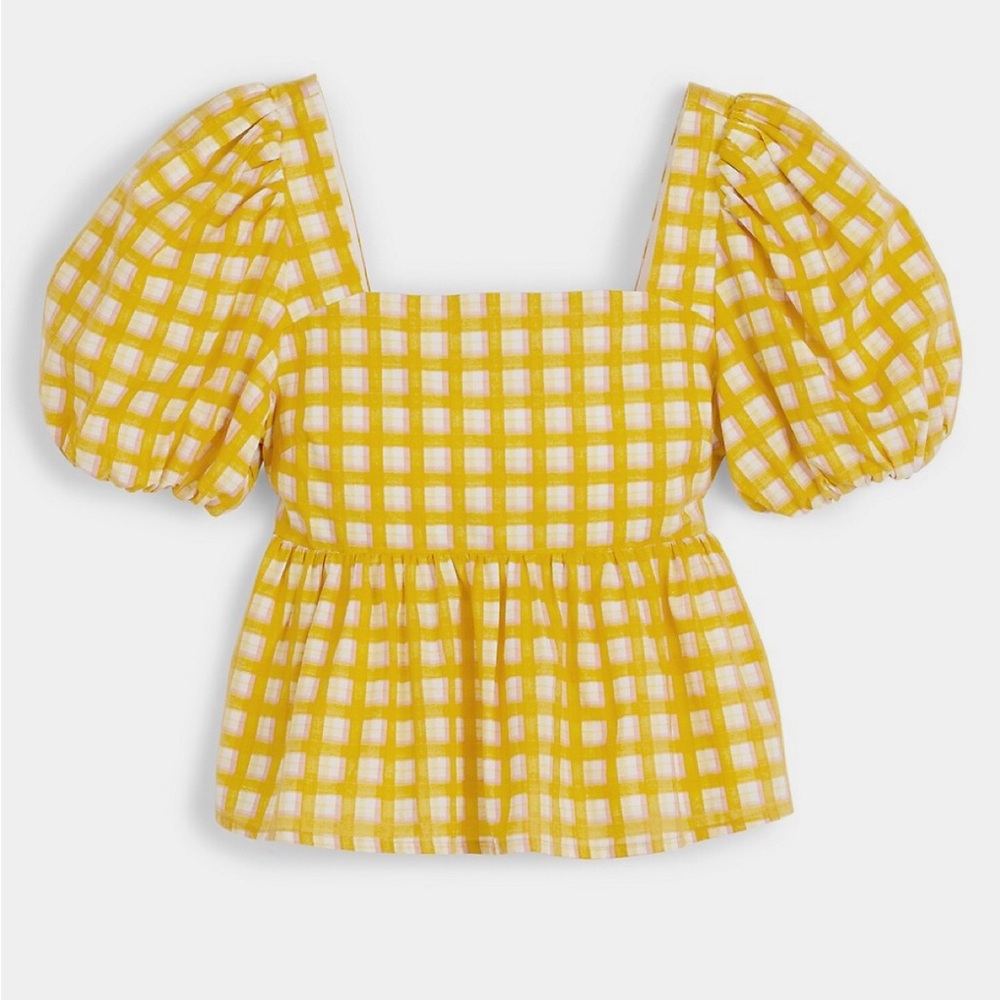 Hudson North The Picnic Peplum Blouse Size Small